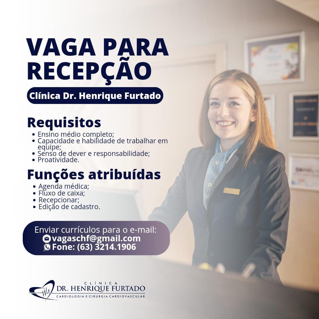 vaga-aberta-para-recepcao-em-clinica-de-cardiologia-em-palmas;-veja-condicoes-e-beneficios
